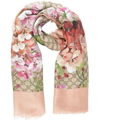 gucci brown cream navy lavender pink silk scarf|gucci blooms scarf.